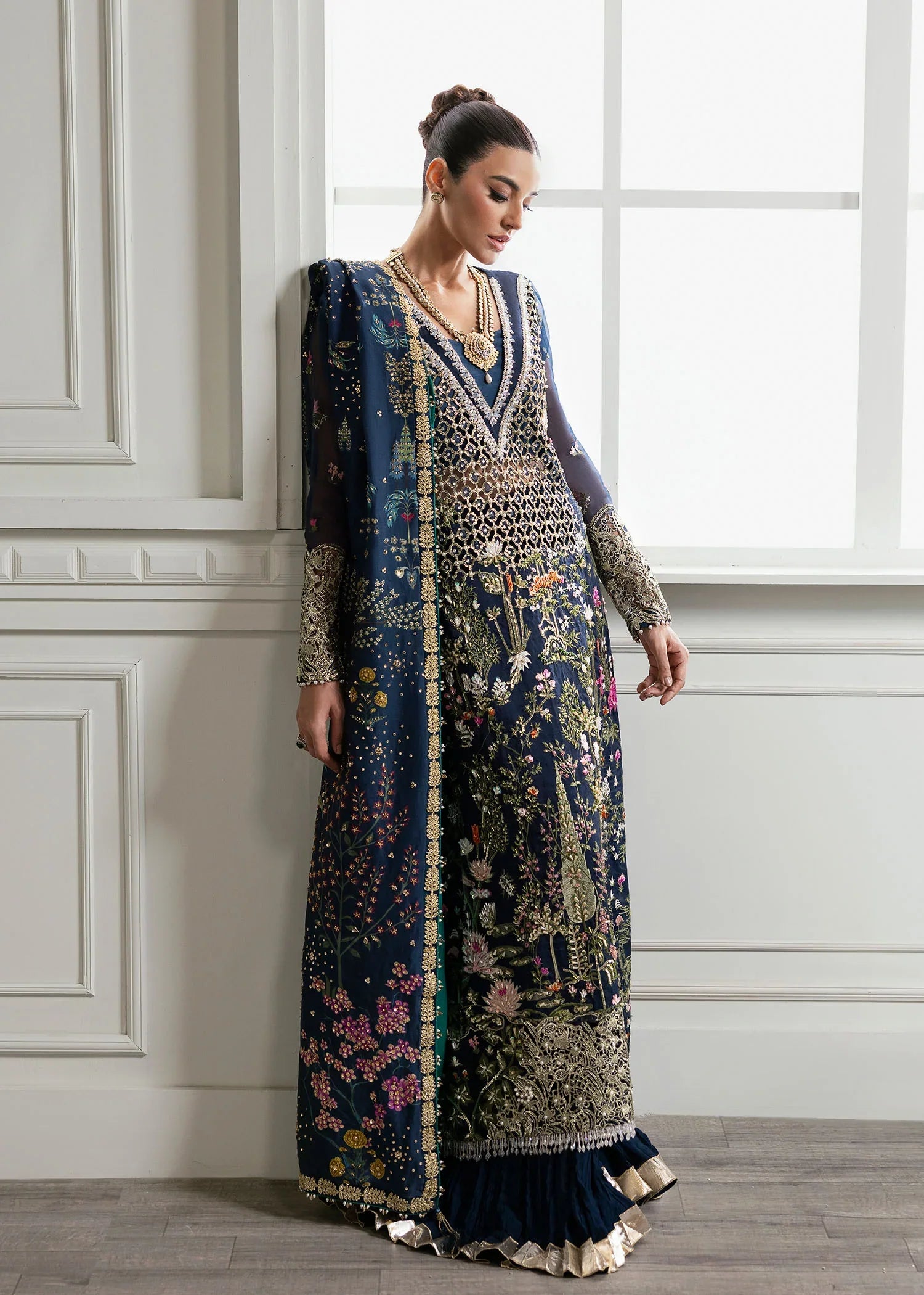 Crimson By Saira Shakira –Majestic Cypress – D2