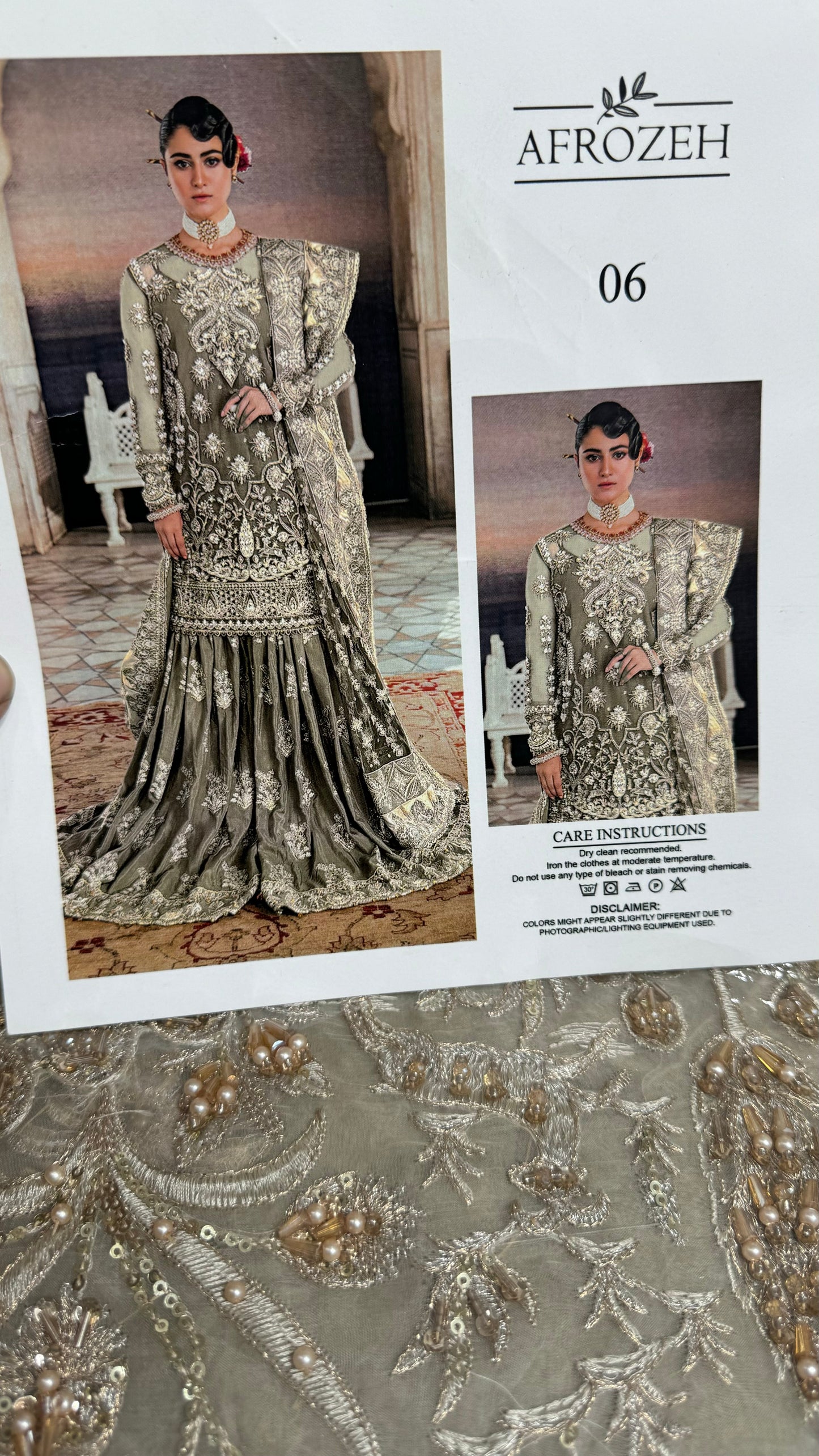 Afrozeh Handwork garara dress