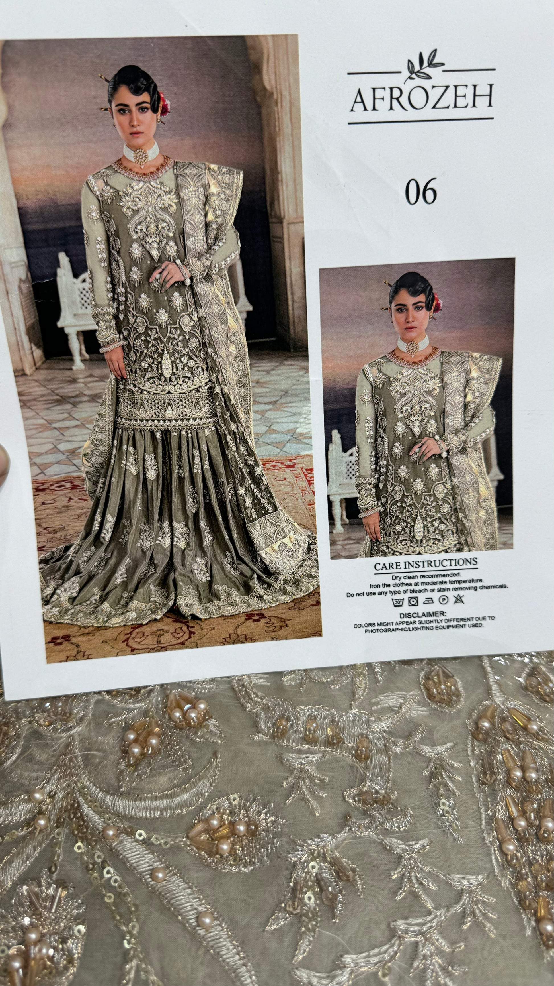 Afrozeh Handwork garara dress