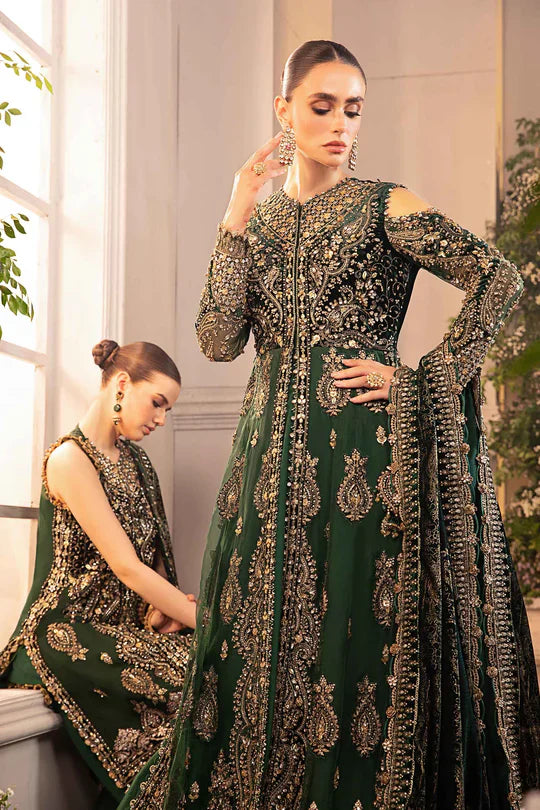 MARIA. B UNSTITCHED MBROIDERED BD-2904-Emerlad Green