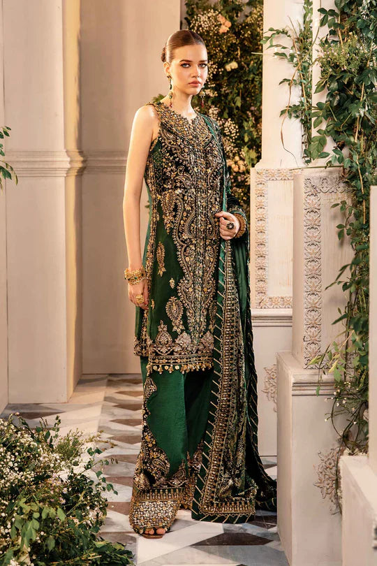 MARIA. B UNSTITCHED MBROIDERED BD-2904-Emerlad Green